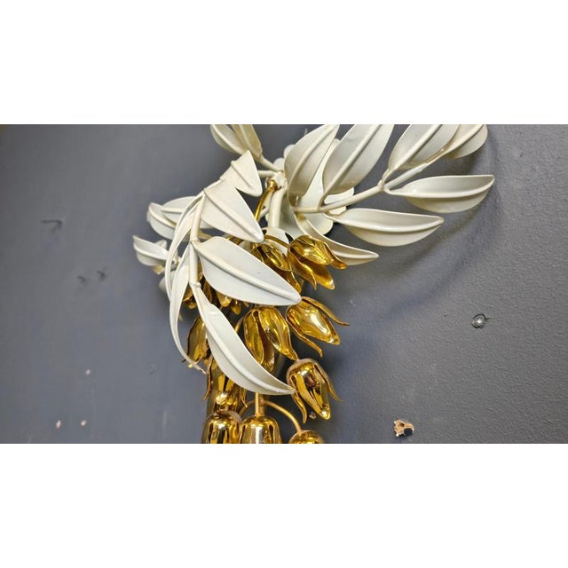 Vintage Floral Wall Lamp from Hans Kögl, 1970s For Sale - Image 12 of 18