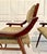 Set of 4 Mid-Century Modern Upholstered Wood Dining Arm Chairs For Sale In Los Angeles - Image 6 of 12