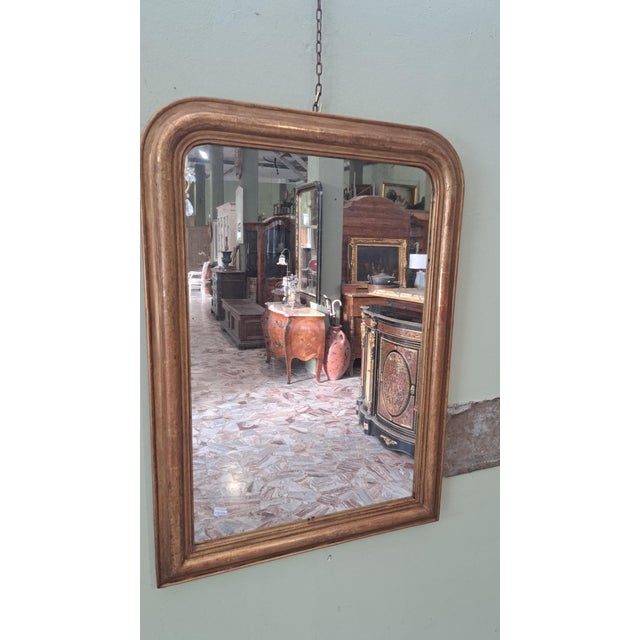Antique Gilded Mirror, 1890s For Sale - Image 6 of 8