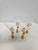 Early 20th Century Cambridge Glass Company Amber Nude Cocktail Glasses -Set of Four For Sale - Image 10 of 11
