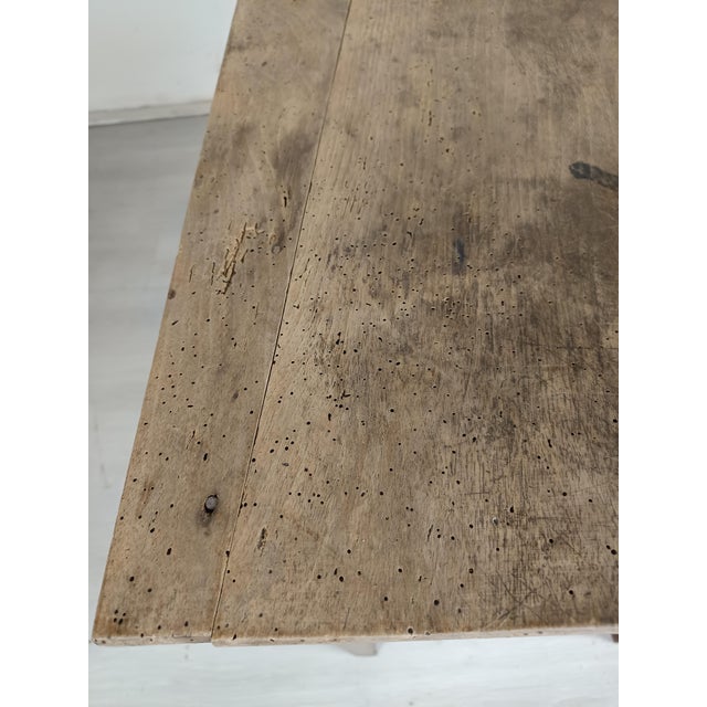 Rustic Farmhouse Table Desk, 1890s For Sale - Image 11 of 16