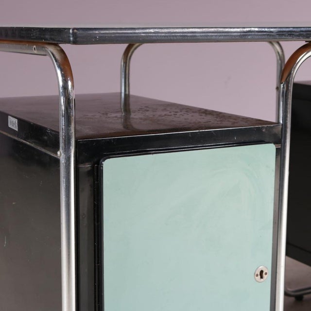 Black Bauhaus Style Desk from Torck, Belgium, 1950s For Sale - Image 8 of 15