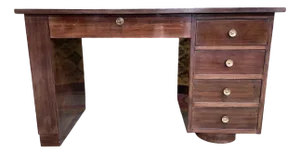 Art Deco Mahogany Desk