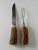 Metal Vintage Solingen Germany Stag Handled Cutlery Serving Knife & Fork - 2 Pcs. For Sale - Image 7 of 13