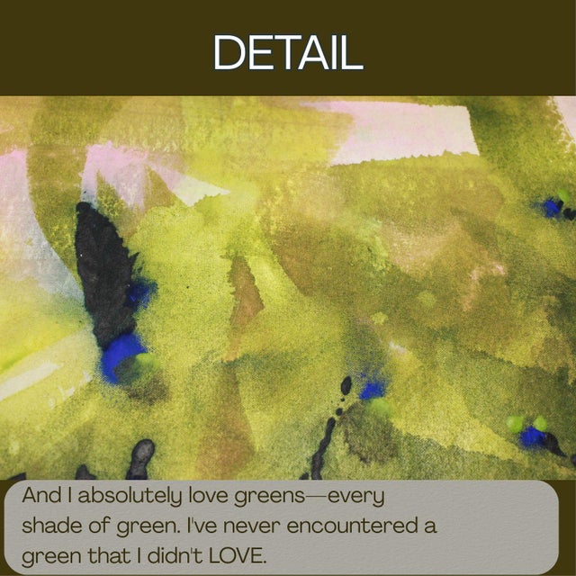 "She Let Him Say All the Things She Wanted to Hear" Original Contemporary Abstract Painting by Mel Rea For Sale In Cleveland - Image 6 of 8