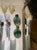 Brass Pair of Green Murano Lollipop Disc Sconces For Sale - Image 8 of 8