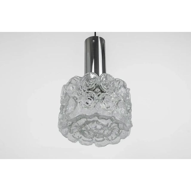 Glass and Chrome Pendant by Helena Tynell for Limburg, Germany, 1970s For Sale - Image 12 of 13