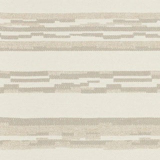 Schumacher Sambar Fabric in Dove & Gold For Sale