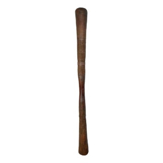 Large Vintage Tuareg Rustic Wood Pestle Stick For Sale