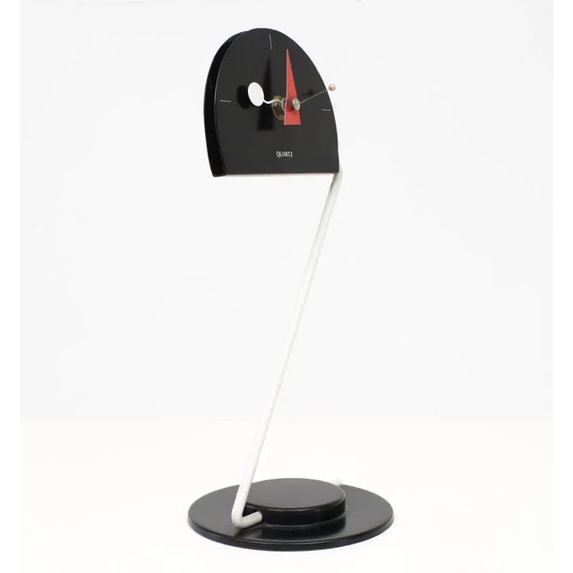 Postmodern Table Clock by Nicolai Canetti for Artec, 1980s For Sale - Image 3 of 10