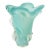 Murano Vase Blue Glass Signed For Sale