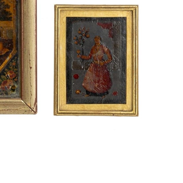 Figurative Composition, 19th Century, Mixed Media, Framed, Set of 2 For Sale - Image 5 of 6