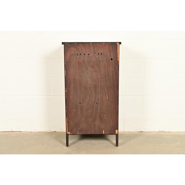 Brown Antique American Empire Carved Mahogany Music Cabinet, Circa 1890s For Sale - Image 8 of 9