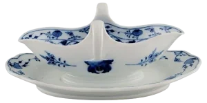 Late 19th Century Blue Onion Sauce Bowl in Hand-Painted Porcelain from Meissen