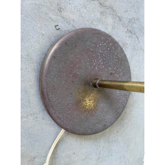 Metal 1970s Mid-Century Modern Koch & Lowy Style Adjustable Brass Floor Lamp For Sale - Image 7 of 12