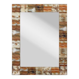 Rectangle Faux Horn Mirror, Medium For Sale