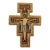 Vintage Italian Giltwood Cross Wall Hanging For Sale