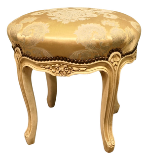 Louis XVI Style Circular Painted Boudoir Stool