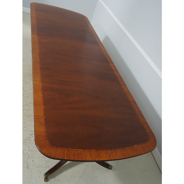 Baker Bill Sofield Inlaid Mahogany Dining Table For Sale - Image 12 of 18