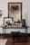 Minimalism Giacometti Style Bronzed Finish and Glass Console Table For Sale - Image 3 of 11