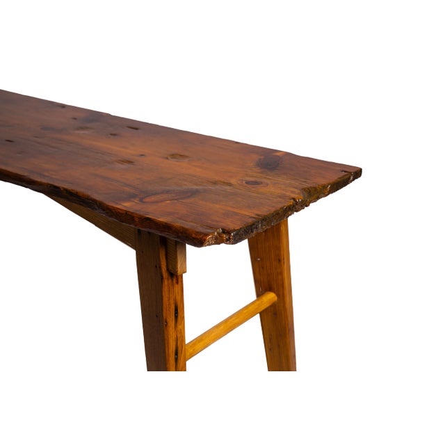 2020s Pennsylvania Heritage Console Table, Hemlock and Wormy Chestnut For Sale - Image 5 of 8