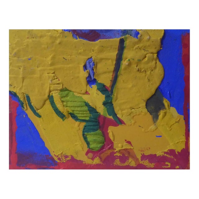 Jean-Roch Focant, Le Ver Dans La Pomme, 2016, Pigments, Sand Glue & Acrylic on Wood For Sale