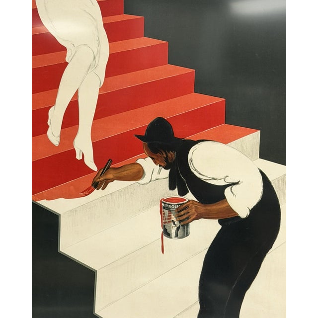 Ivory Leonetto Cappiello Nitrolian Art Deco Advertising Poster, Paris, 1929 For Sale - Image 8 of 18