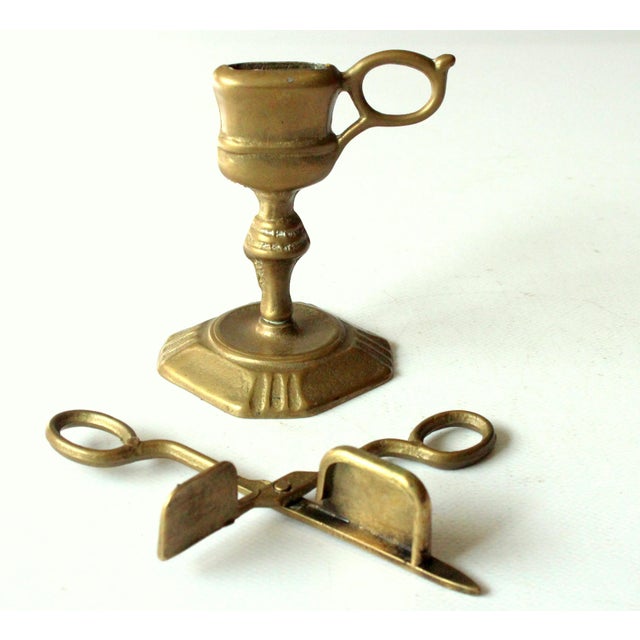Brass Candle Snuffer With a Stand Vintage the 60s For Sale - Image 4 of 9