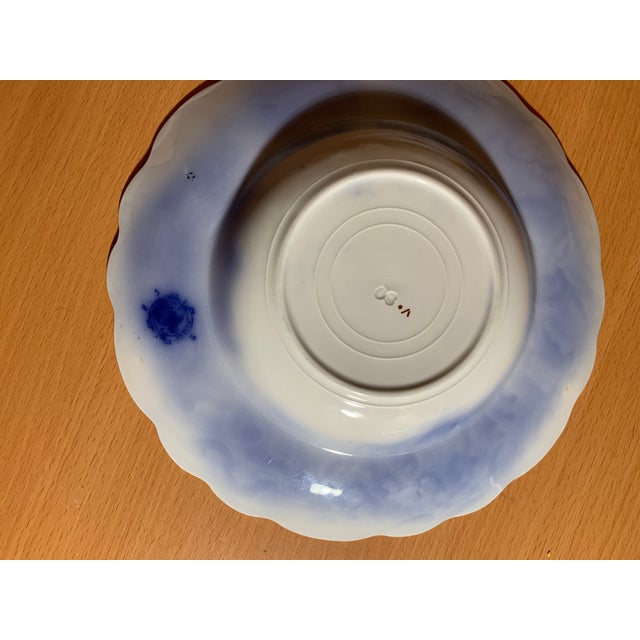 Antique Grindley England Alaska Flow Blue Soup Bowls- a Pair | Chairish