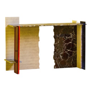MB Console Table in Reclaimed Natural Stone by Nerinea For Sale