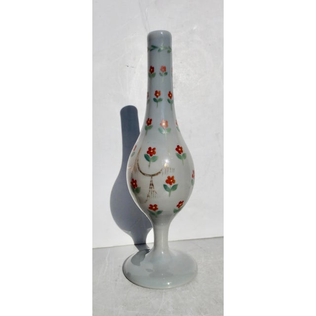 Traditional Beykoz Turkey Opaline Glass Rosewater Sprinkler Vase 19th Century For Sale - Image 3 of 9