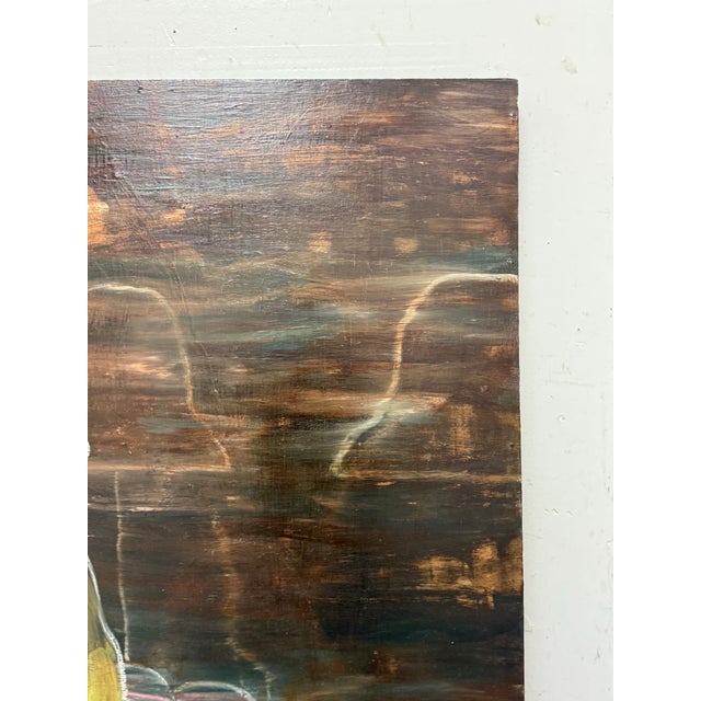 Circa 1998 Andrea Vonoit “Cap Dance” Original Oil Painting. For Sale - Image 10 of 12