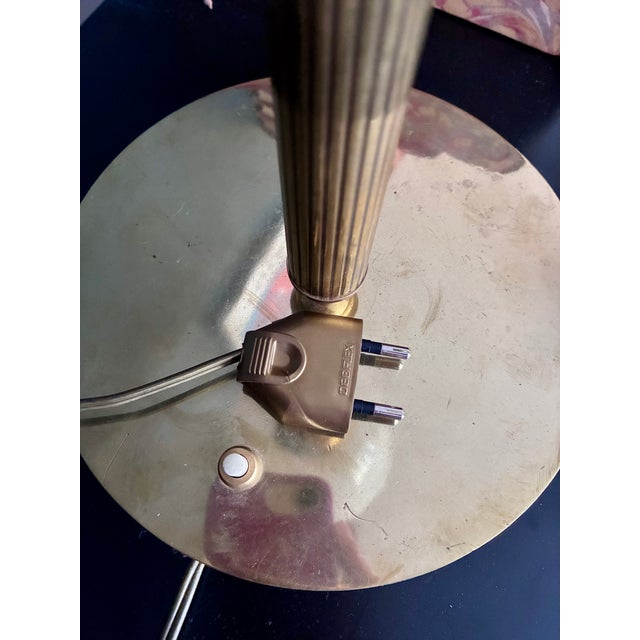 1970s Senator Lamps in Brass and Opaline Glass, 1970s, Set of 2 For Sale - Image 5 of 6