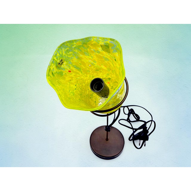1990s Murano Glass Table Lamp by Goto Luminoso for Barovier & Toso, 1990s For Sale - Image 5 of 7