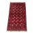 Red Bokhara Hand-Knotted Wool Rug - 5'8" X 3'4" For Sale