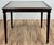 Vintage square French style carved wood game table. Features rich natural wood finish, beautiful aged beveled edges,...