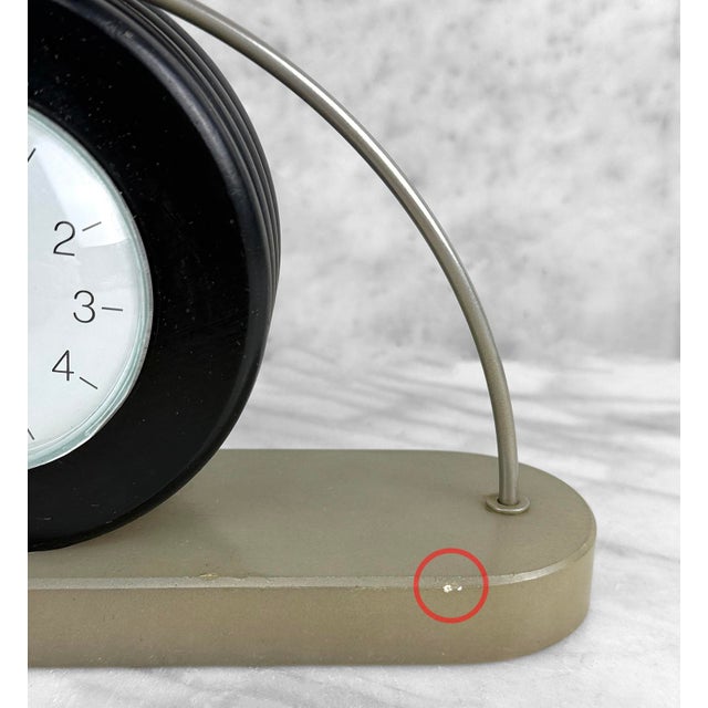 Vintage Art Deco Italian Alabaster Mantle Clock For Sale - Image 11 of 13