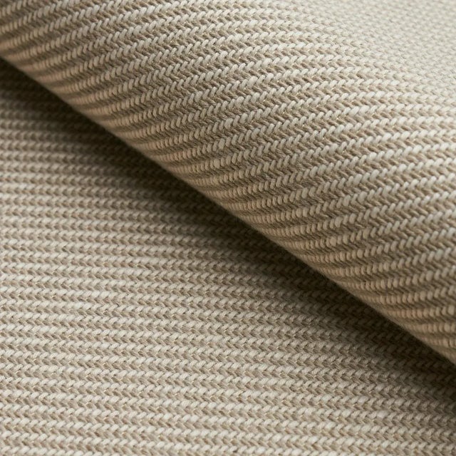 Traditional Sample - Schumacher Outdoor Heavyweight Twill in Neutral For Sale - Image 3 of 3