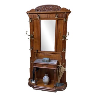 Antique Art Nouveau Wardrobe, 1910 For Sale