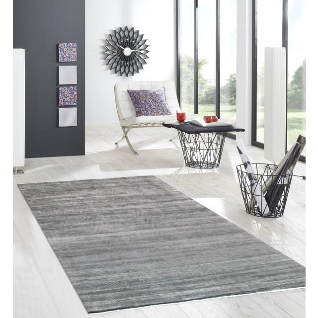 Pasargad Home Transitiona Grey Wool Area Rug- 9'11" X 13'11" For Sale - Image 4 of 4