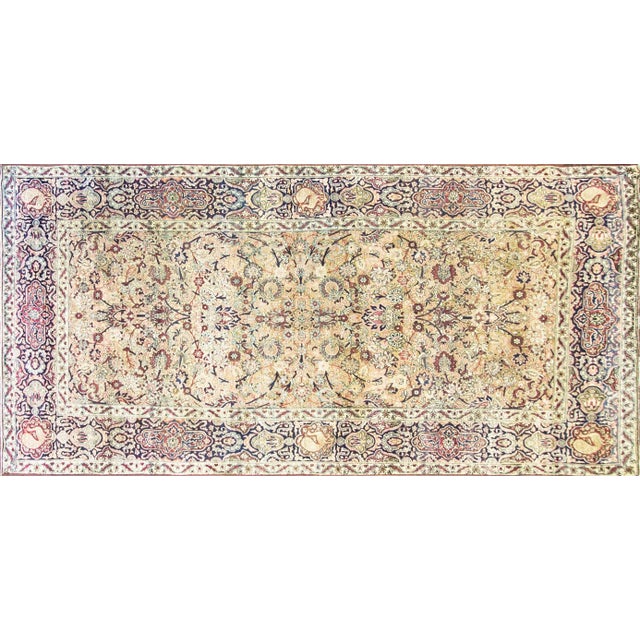 This exceptionally elegant antique Persian Kermanshah carpet embodies the refined decorative aesthetic that made the...