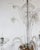 Vintage Baroque Style Three Arm Cristallo Murano Chandelier With Rigaree Trim For Sale In Chicago - Image 6 of 12