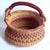 Blush African Bolga Grass Egg Basket For Sale - Image 8 of 12