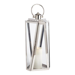 Large Adler Silver Outdoor Lantern