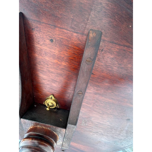 Antique George III Mahogany Tilt-Top Tea Table With Satinwood Inlay & Ball-and-Claw Feet | Birdcage Tripod Base For Sale - Image 13 of 13