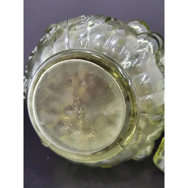 Vintage Avocado Green Fruit Bottle Decanter For Sale - Image 4 of 9