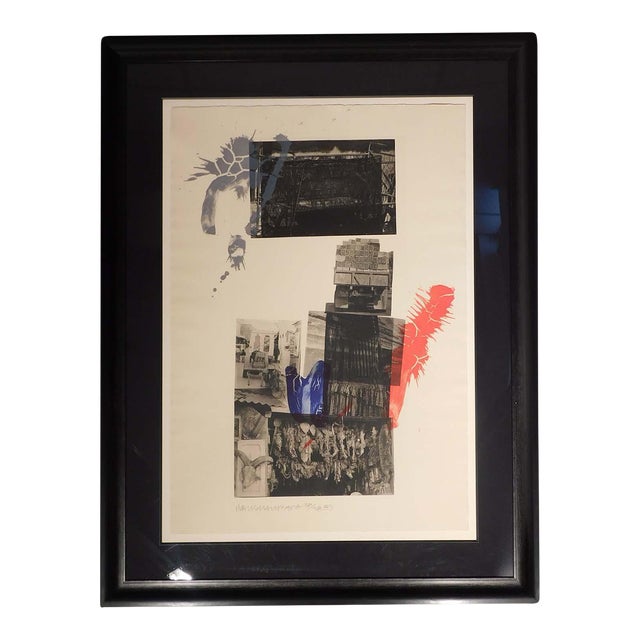 Robert Rauschenberg Morocco 1989 Hand Signed Lithograph For Sale