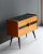 Wood Vintage Bedside or End Table with Glass Top from Diele&Flur, Germany, Late 1950s For Sale - Image 7 of 7