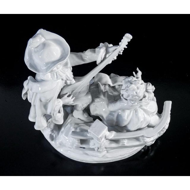 Porcelain Musician Sculpture from Capodimonte For Sale - Image 10 of 18