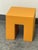 Orange Lella & Massimo Vignelli for Heller Vignelli Cube Stool, Outdoor For Sale - Image 8 of 12